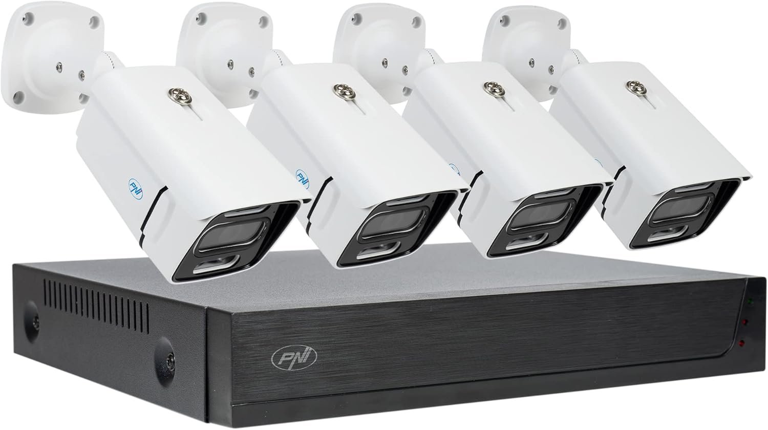 Kit de vidéosurveillance PNI House IPMAX POE 3LR, NVR avec 4 Ports POE